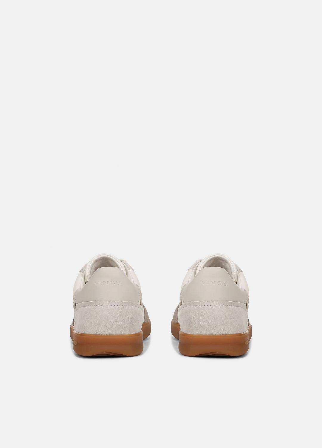 Oasis Leather and Suede Sneaker in Sneakers WHITE FOAM/HORCHATA/HAZELSTONE | VINCE Women