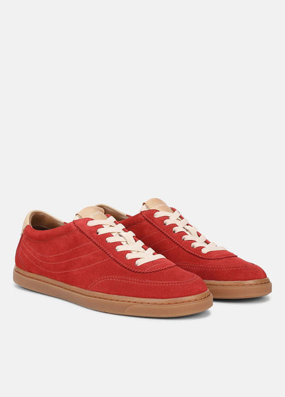 Palm Suede Sneaker in Sneakers POPPY RED | VINCE Women