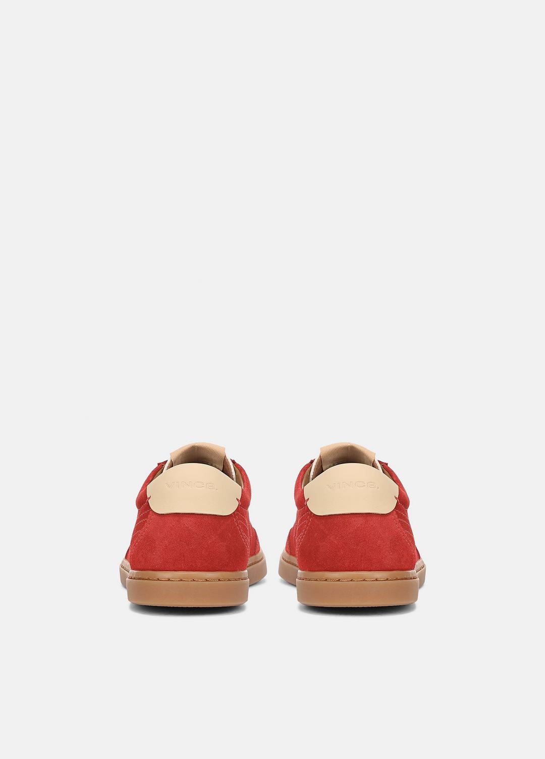 Palm Suede Sneaker in Sneakers POPPY RED | VINCE Women