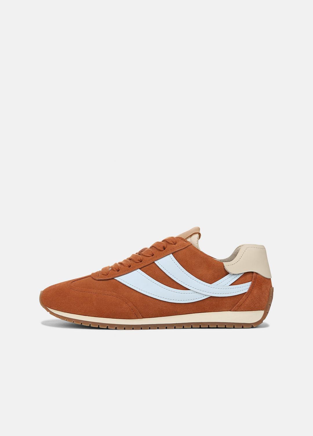 Oasis Suede & Leather Runner Sneaker in Sneakers VINTAGE EMBER/CELESTE | VINCE Women