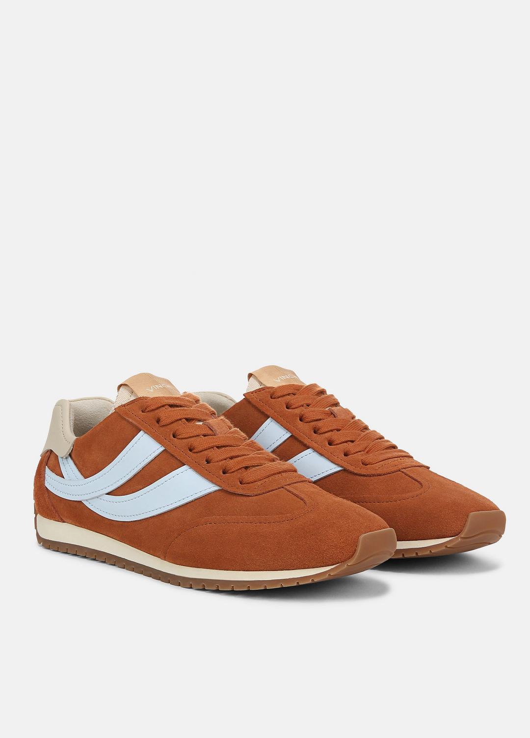 Oasis Suede & Leather Runner Sneaker in Sneakers VINTAGE EMBER/CELESTE | VINCE Women