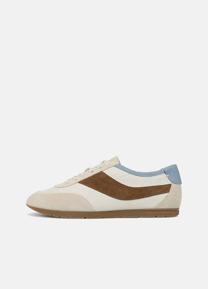 LA Leather & Suede Runner Sneaker in Sneakers MOONLIGHT/ELMWOOD | VINCE Women