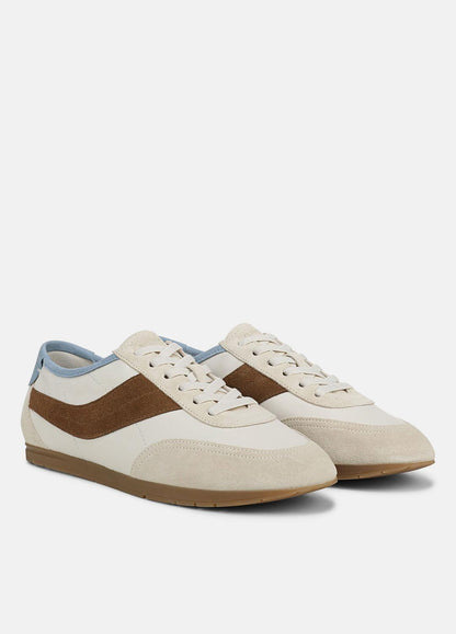 LA Leather & Suede Runner Sneaker in Sneakers MOONLIGHT/ELMWOOD | VINCE Women