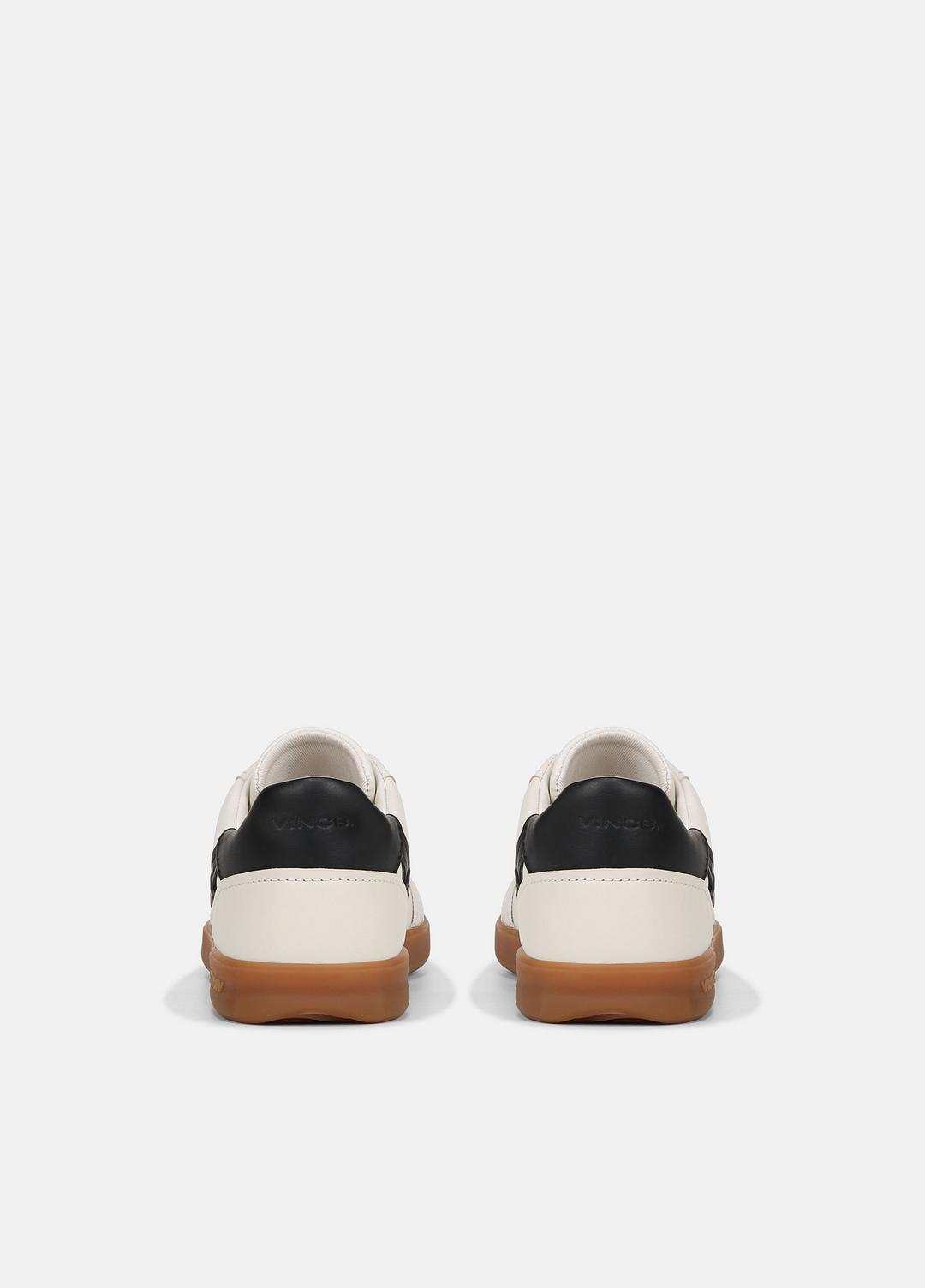 Oasis Leather and Suede Sneaker in Sneakers MILK/NIGHT BLUE | VINCE Women