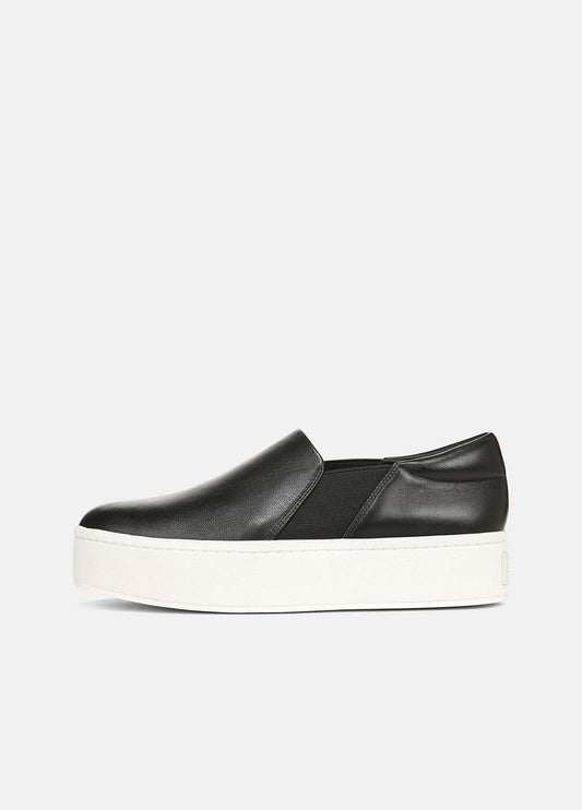 Warren Leather Sneaker in Sneakers BLACK | VINCE Women