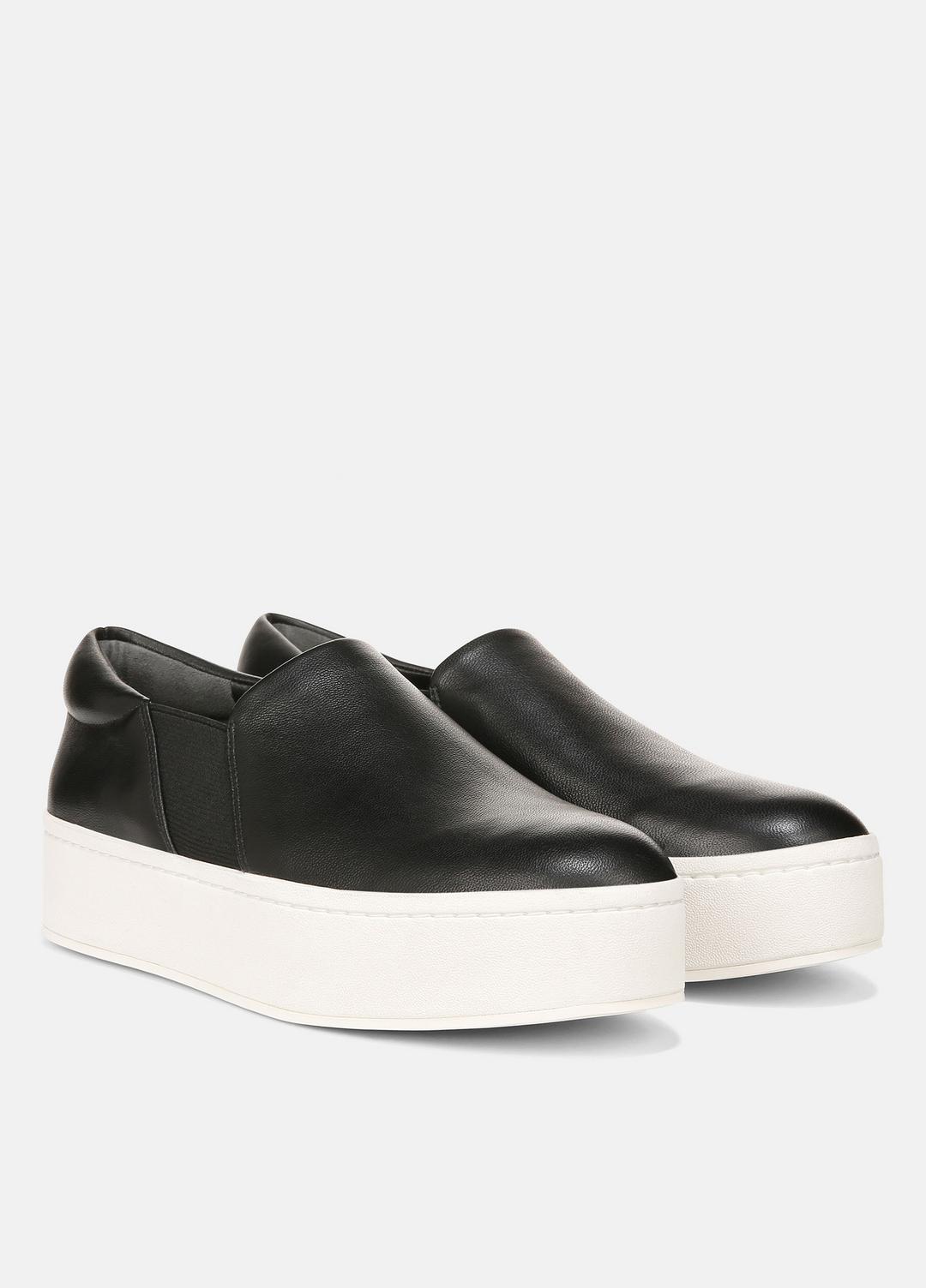 Warren Leather Sneaker in Sneakers BLACK | VINCE Women