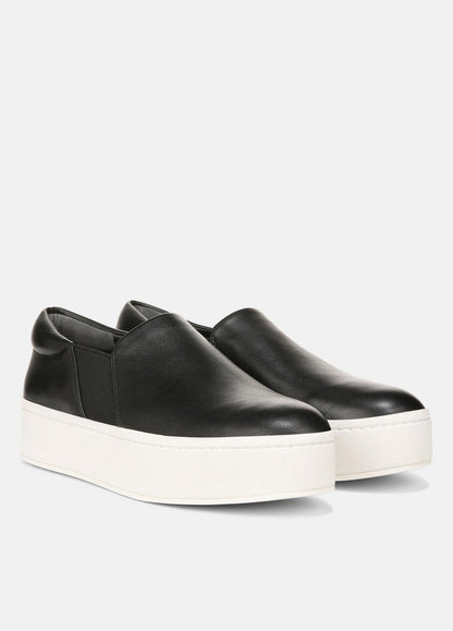 Warren Leather Sneaker in Sneakers BLACK | VINCE Women
