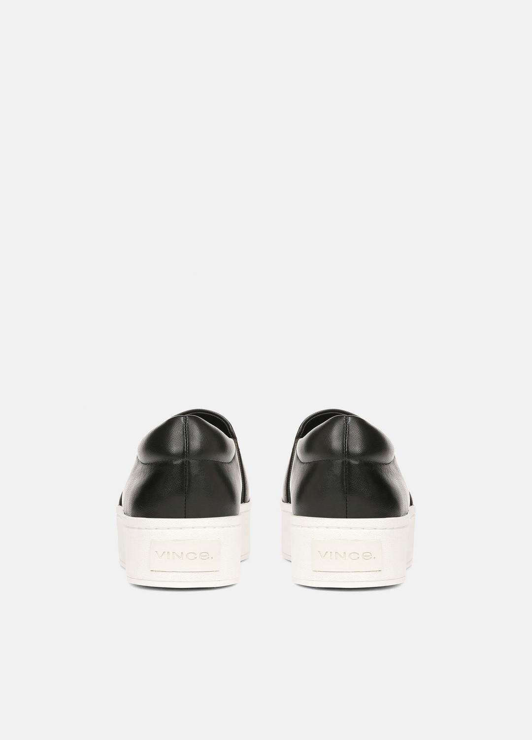 Warren Leather Sneaker in Sneakers BLACK | VINCE Women