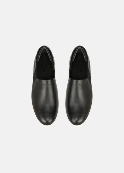 Warren Leather Sneaker in Sneakers BLACK | VINCE Women
