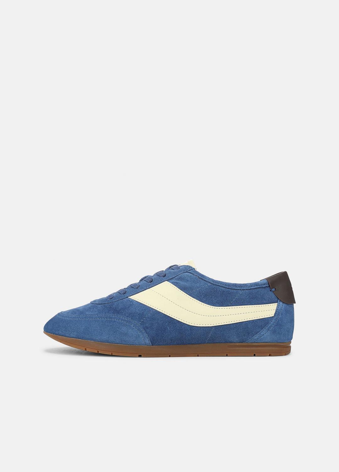 LA Suede & Leather Runner Sneaker in Sneakers INDIGO/STRAW SEED | VINCE Women