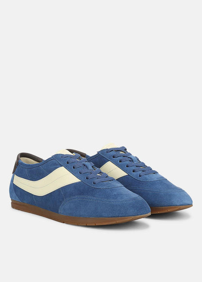 LA Suede & Leather Runner Sneaker in Sneakers INDIGO/STRAW SEED | VINCE Women