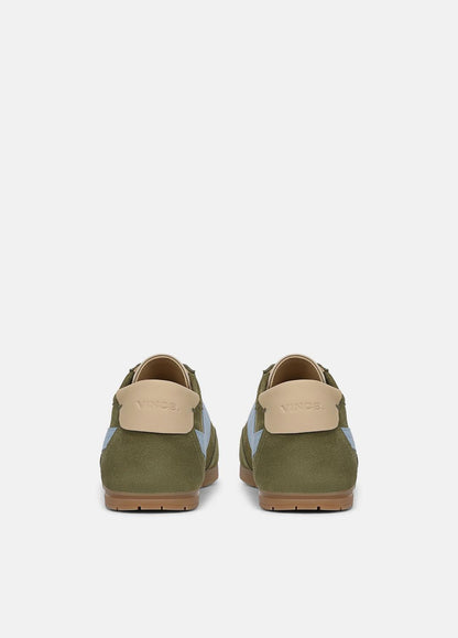 LA Suede & Leather Runner Sneaker in Sneakers LODEN GREEN/GLACIAL BLUE | VINCE Women