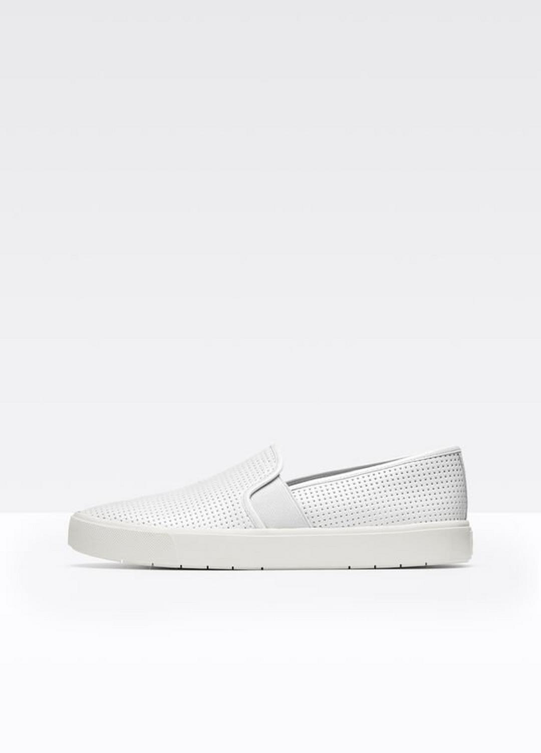 Women's Blair Perforated Leather Sneakers WHITE | VINCE Women