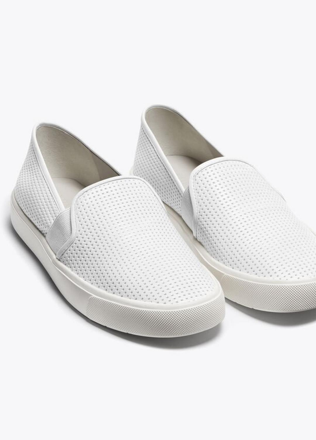 Women's Blair Perforated Leather Sneakers WHITE | VINCE Women