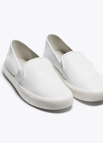Women's Blair Perforated Leather Sneakers WHITE | VINCE Women