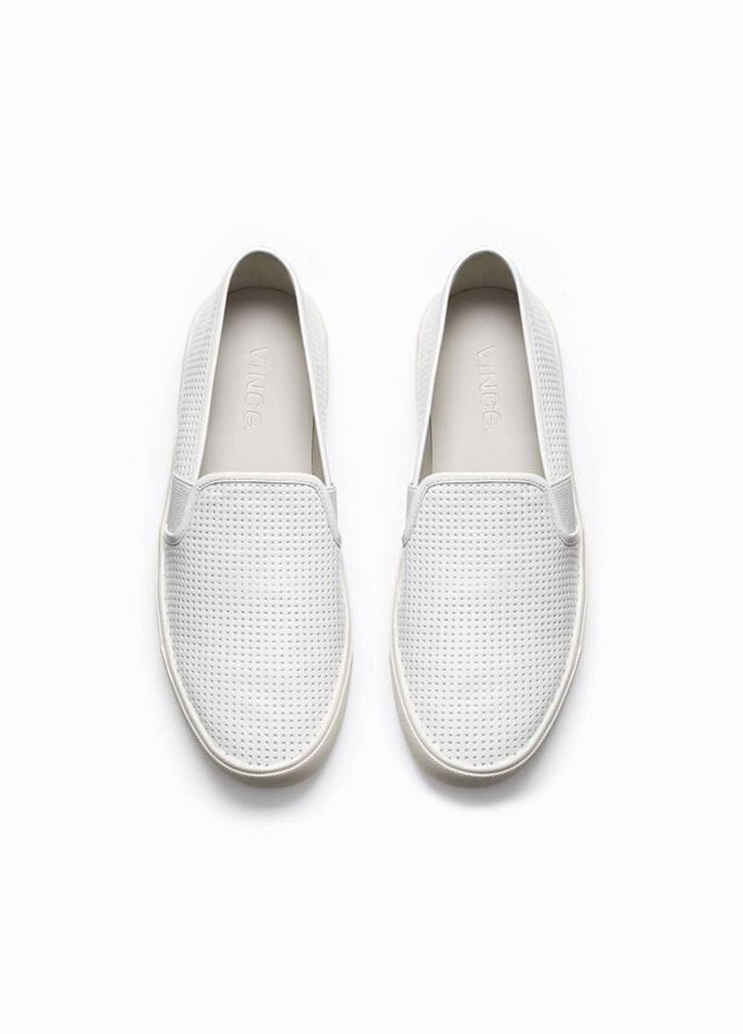 Women's Blair Perforated Leather Sneakers WHITE | VINCE Women