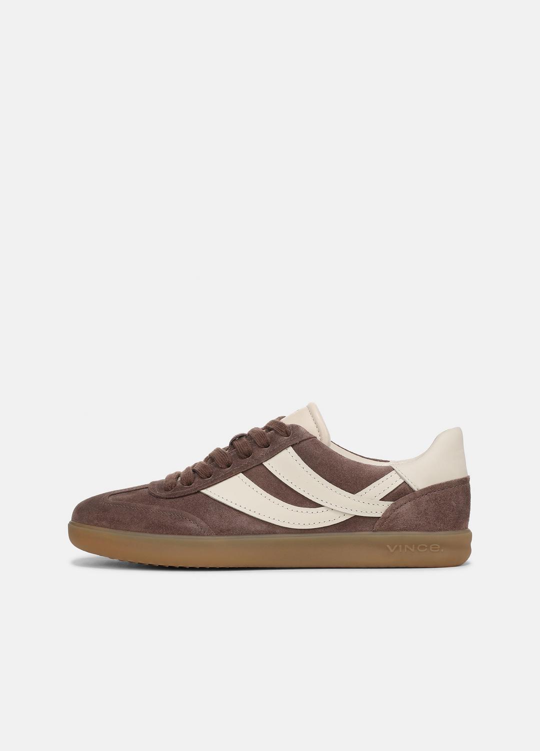 Oasis Suede & Leather Sneaker in Sneakers KOALA TAUPE/FLAX | VINCE Women