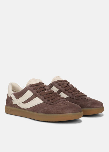 Oasis Suede & Leather Sneaker in Sneakers KOALA TAUPE/FLAX | VINCE Women