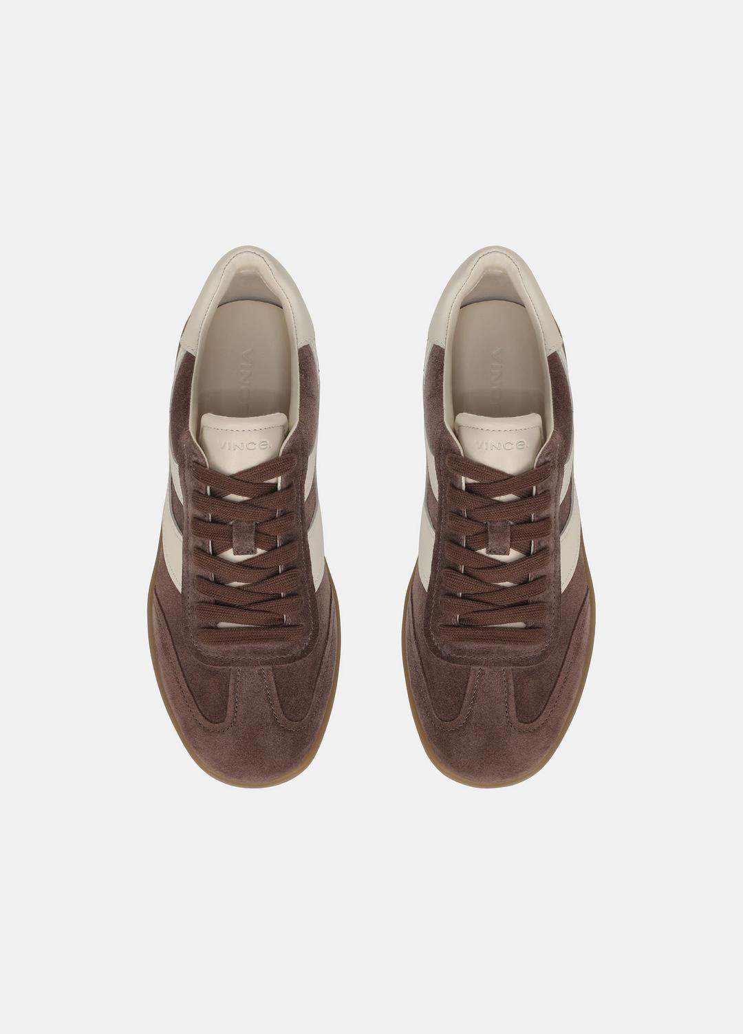 Oasis Suede & Leather Sneaker in Sneakers KOALA TAUPE/FLAX | VINCE Women