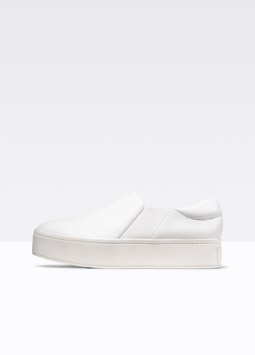 Leather Warren Sneaker in Sneakers PLASTER | VINCE Women
