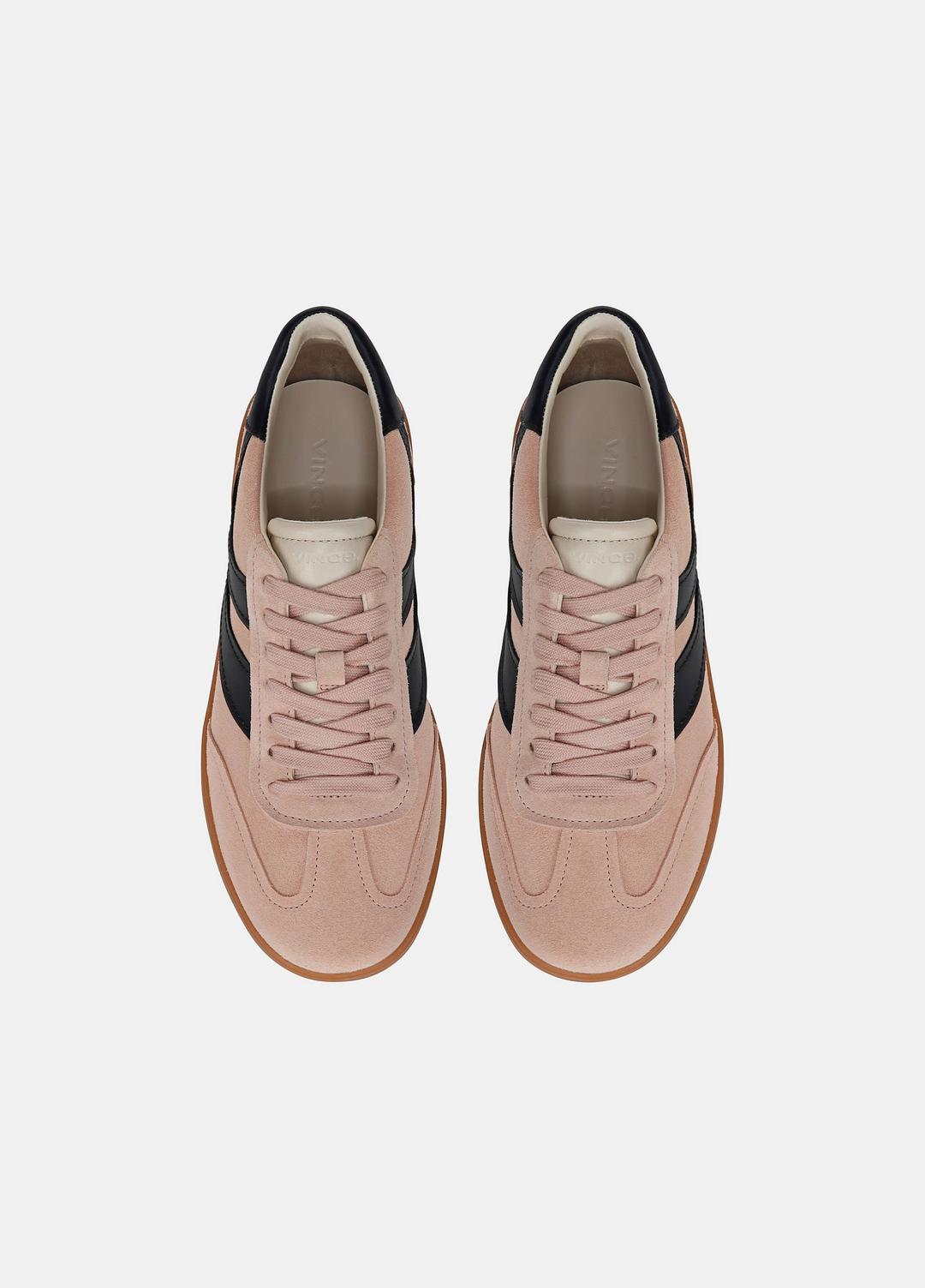 Oasis Suede & Leather Sneaker in Sneakers LOTUS BLUSH/BLUE INK | VINCE Women