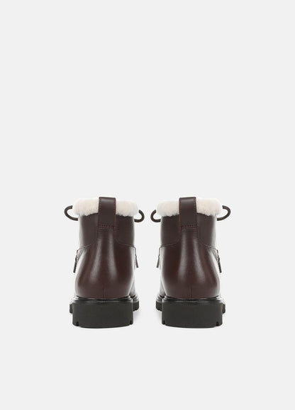 Sierra Shearling-Lined Lug-Sole Boot in Boots CHILI BROWN | VINCE Women
