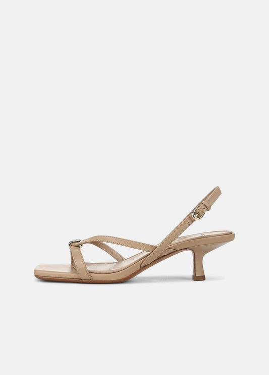 Tali Leather Slingback Sandal in Heels WARM ALMOND | VINCE Women