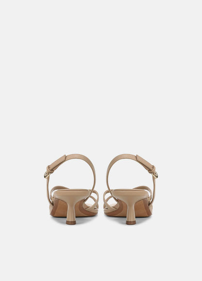 Tali Leather Slingback Sandal in Heels WARM ALMOND | VINCE Women