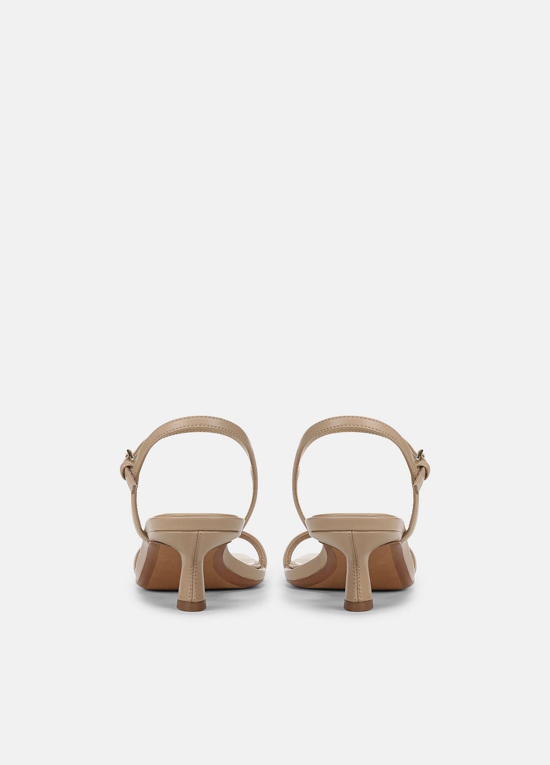 Tilda Leather Heeled Sandal in Heels WARM ALMOND | VINCE Women