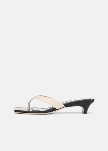 San Juan Leather Heeled Thong Sandal in Heels MOONLIGHT | VINCE Women