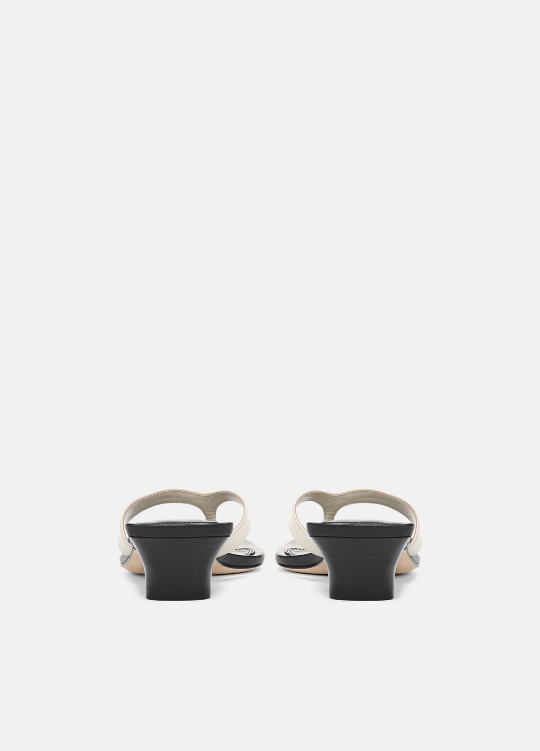 San Juan Leather Heeled Thong Sandal in Heels MOONLIGHT | VINCE Women