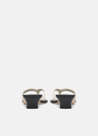 San Juan Leather Heeled Thong Sandal in Heels MOONLIGHT | VINCE Women