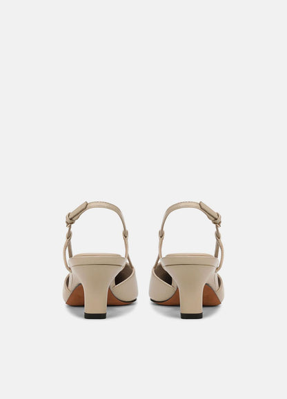 Levvy Leather Slingback Heel in Heels BIRCH SAND | VINCE Women