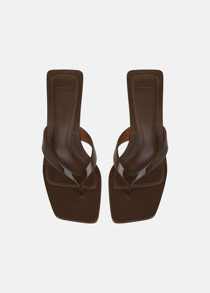 San Juan Jelly Heeled Thong Sandal in Sandals SADDLE | VINCE Women