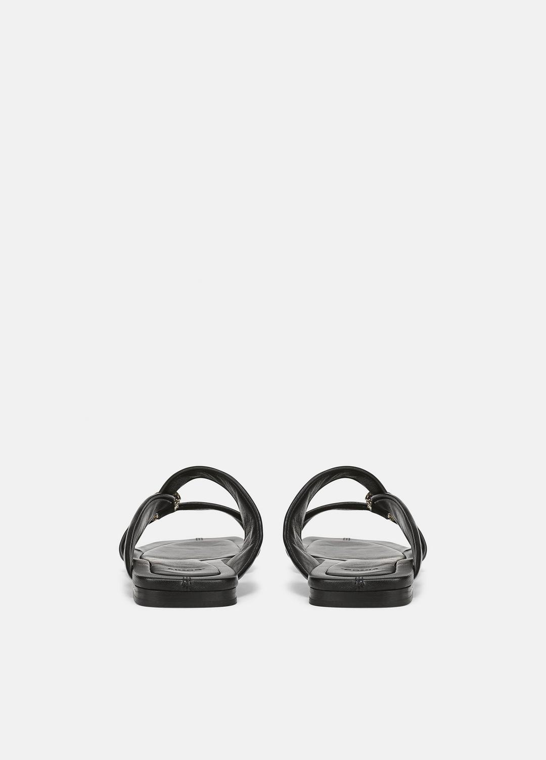 Vilma Leather Slide Sandal in Sandals BLACK | VINCE Women