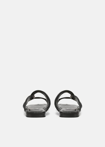 Vilma Leather Slide Sandal in Sandals BLACK | VINCE Women