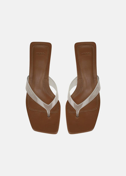 San Juan Jelly Heeled Thong Sandal in Sandals CLEAR | VINCE Women