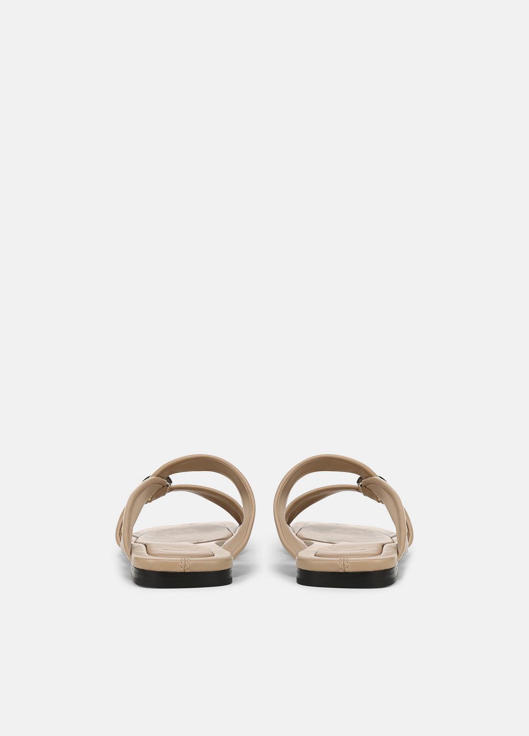 Vilma Leather Slide Sandal in Sandals WARM ALMOND | VINCE Women