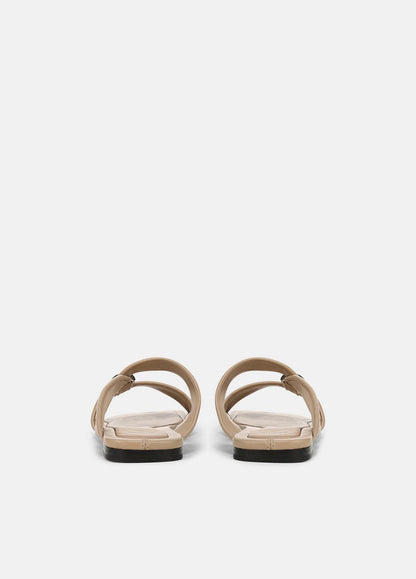 Vilma Leather Slide Sandal in Sandals WARM ALMOND | VINCE Women