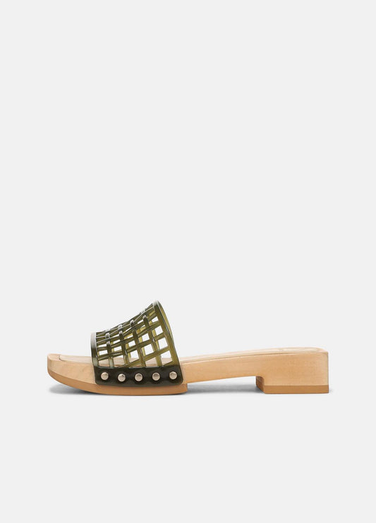 Barbara Jelly Slide Sandal in Sandals CHIVE | VINCE Women