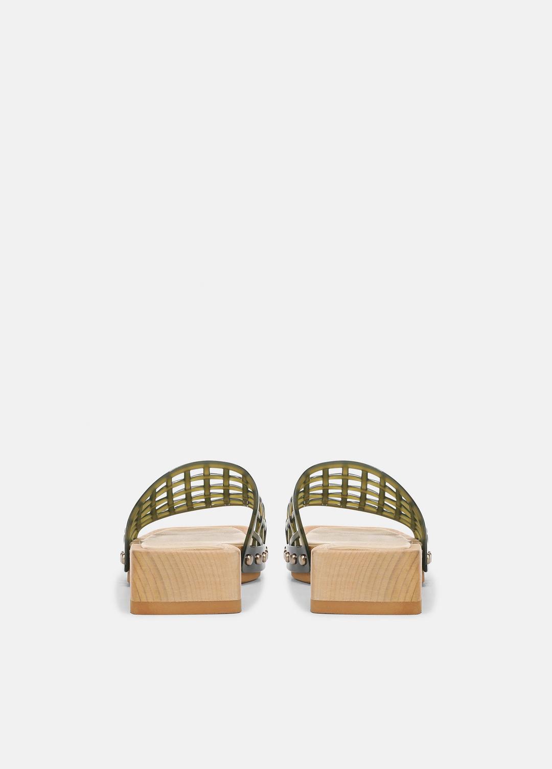 Barbara Jelly Slide Sandal in Sandals CHIVE | VINCE Women