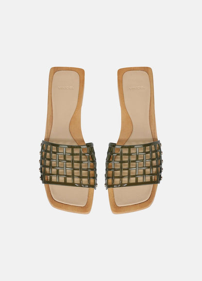 Barbara Jelly Slide Sandal in Sandals CHIVE | VINCE Women