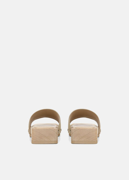 Barbara Suede Slide Sandal in Sandals WHEAT | VINCE Women
