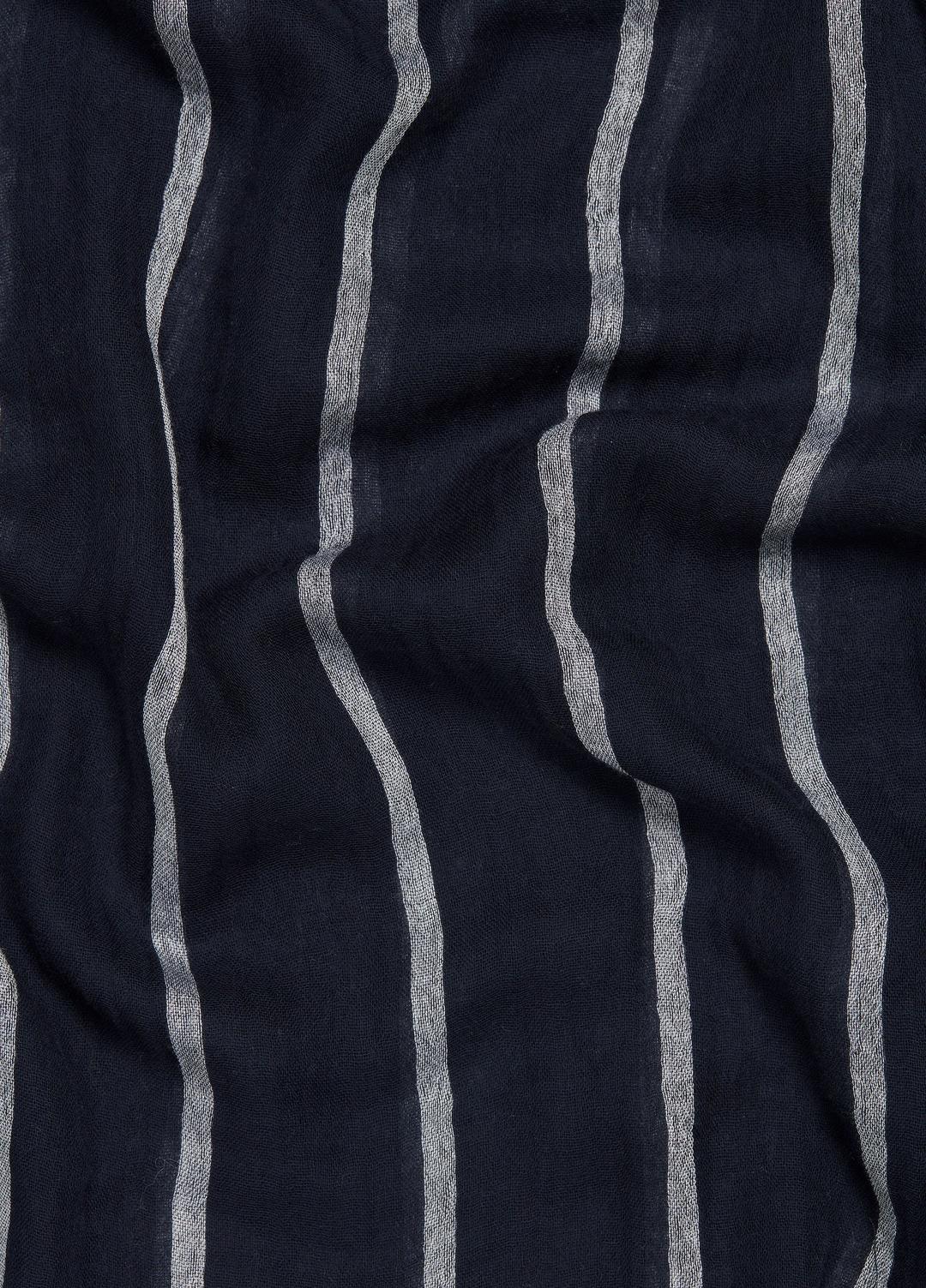 Cotton Gauze Awning Stripe Scarf in Scarves & Hats COASTAL BLUE/OPTIC WHITE | VINCE Women