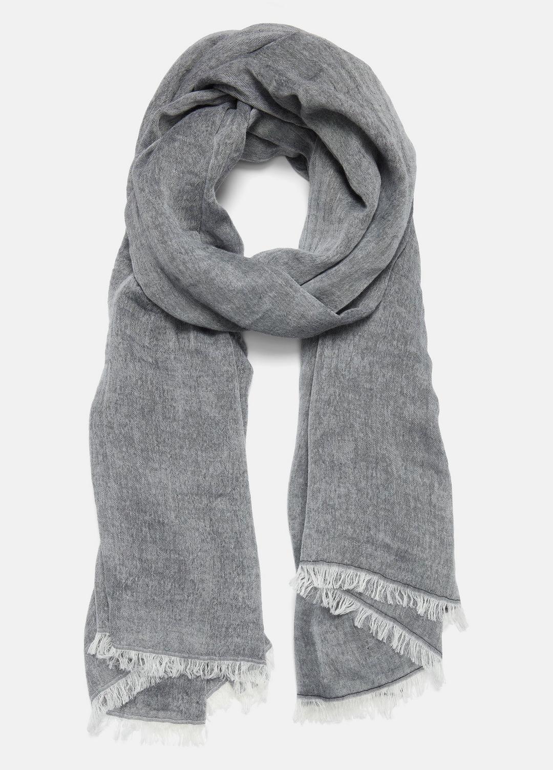 Cotton Gauze Bi-Color Scarf in Scarves & Hats PAPYRUS/COASTAL BLUE | VINCE Women