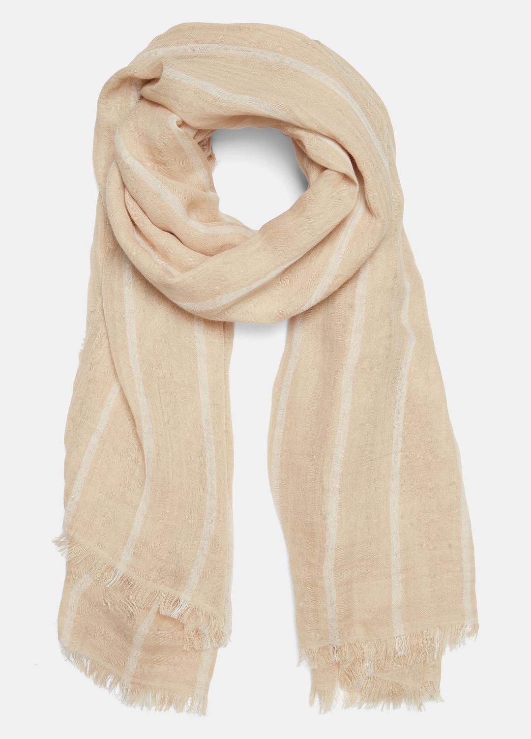 Cotton Gauze Awning Stripe Scarf in Scarves & Hats HAYSEED/PAPYRUS | VINCE Women