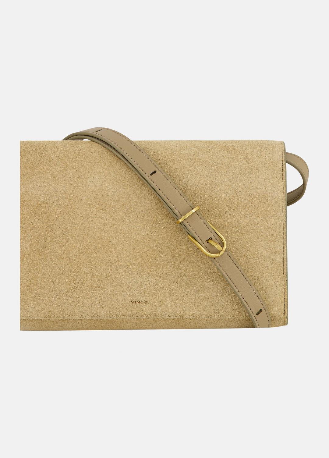 Suede Crossbody Wallet in Leather & Suede SANDTRAIL | VINCE Women
