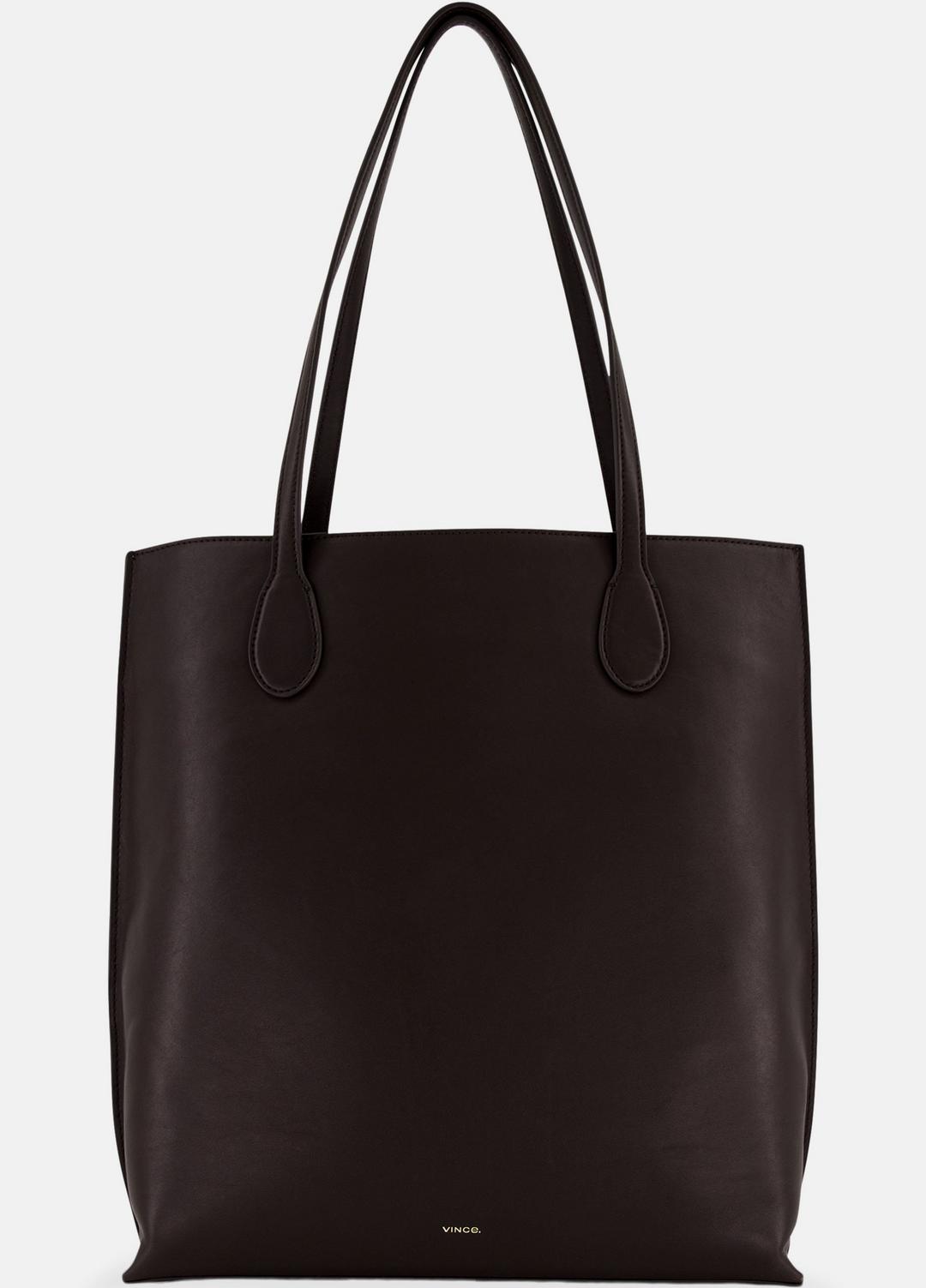 Athene Nappa Leather Tote in Handbags CACAO | VINCE Women