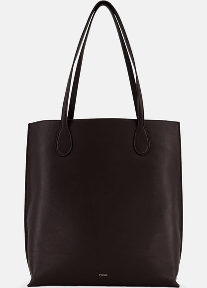 Athene Nappa Leather Tote in Handbags CACAO | VINCE Women