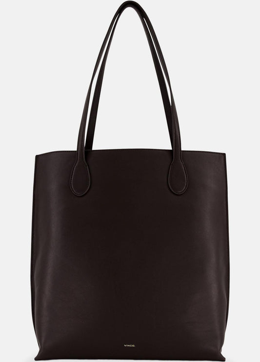Athene Nappa Leather Tote in Handbags CACAO | VINCE Women